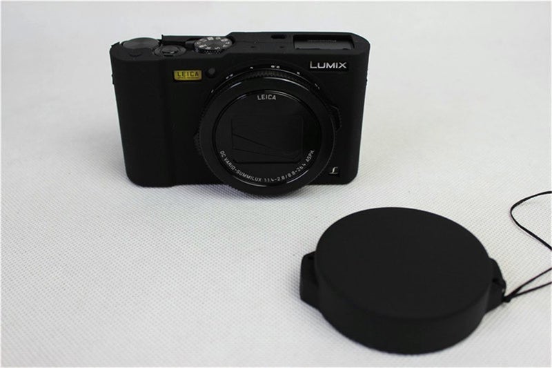 BolinUS Fullbody Ultra-thin Lightweight Rubber Soft Silicone Case Bag Cover for Panasonic Lumix LX10 DMC-LX10 -Black - Image 4